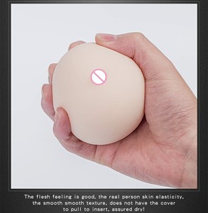 Ücretsiz özel kutu-yanlış meme göğüs sahte protez süper yumuşak yapay simülasyon büyük top vajina Sex tor seks oyuncak - Product Image 4