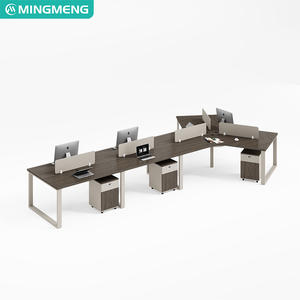 Escritorios y sillas de oficina para varias personas. Nueva combinación personalizable de escritorio y silla para empleados con gabinetes y divisiones. - Product Image 2