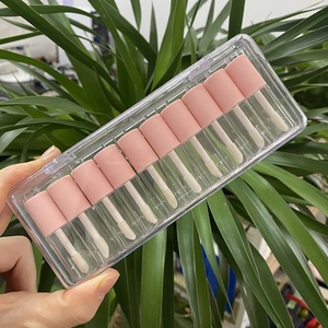 <span class=keywords><strong>FAYE</strong></span> COSMETICI 10PCS 4ml vuoto lipgloss contenitore rosa/nudo piccolo/mini FAI DA TE lip gloss tubo con applicatore - Product Image 1