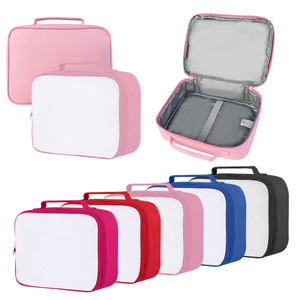DIY Custom Sublimation Lunch Bag Blank 600D Polyester Removable Panel 5 Colors Heat Transfer Picnic Food Tote 26x9x20cm - Product Image 2