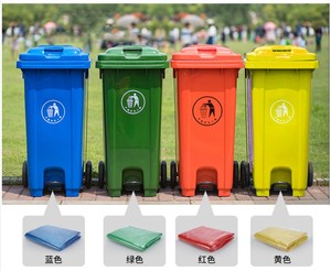Sacs à ordures à gousset noirs de 55 gallons sacs poubelle robustes imprimés sur mesure en gros pour une utilisation de jardin de bâtiment commercial en plein air - Product Image 5
