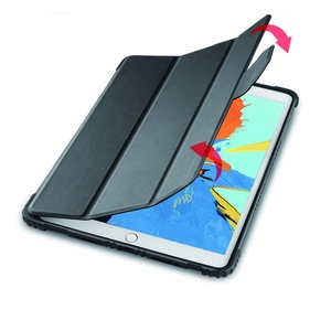 Ý Tưởng Mới Lạ 2024 Chống Sốc Phong Cách Ba Có Thể Gập Lại Đứng Cơ Bản Ipad 10.5 Inch Folio Apple Máy Tính Bảng Đầy Đủ Bìa Cao Đàn Hồi TPU - Product Image 5
