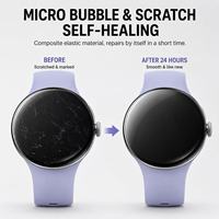 Protection d'écran en hydrogel TPU pour Google Pixel Watch 3 4 5 41mm 45mm, auto-réparatrice, flexible, couverture intégrale