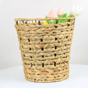 Best Price Of China Manufacturer Home Water Hyacinth Storage Weaving Basket
