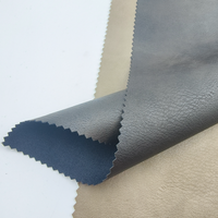 Cuir synthétique PU avec support en viscose, populaire pour les vêtements de mode