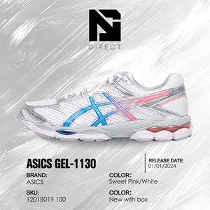 Asics Wmns Gel 1130 'สีชมพูหวาน สีขาว สีฟ้า' รองเท้าวิ่งมีสไตล์ ส้นเตี้ย รองเท้าผ้าใบตาข่ายระบายอากาศได้ทุกฤดูกาล - Product Image 6
