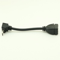 Cable Adaptador OTG Micro USB Macho a USB 2.0 Hembra con Conductor de Cobre Puro, Revestimiento de PVC y Blindaje Trenzado para Cámara y Computadora