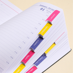 Agenda Diaria YUFINO 2026 A5 de PU, Cuaderno Almanaque, Costura con Hilo de Cuero Multicolor, Logotipo Personalizado Impreso, Calendario - Product Image 4