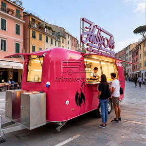 Petite remorque alimentaire vintage, remorque à café, camion à crème glacée, camion alimentaire avec cuisine complète, barbecue, camion alimentaire de restaurant à vendre aux États-Unis - Product Image 3