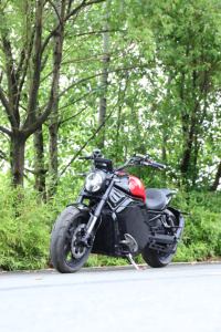 Motocicleta eléctrica retro Cruiser con motor central de 96V y 15000W, transmisión por correa, modelo Sequence <span class=keywords><strong>Zero</strong></span>. - Product Image 4