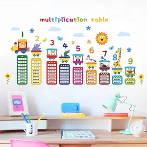 Tự Dính Nhân Bảng Dán Tường Cho Trẻ Em Phim Hoạt Hình Động Vật Nursery Tường Stickers Cho Trẻ Em