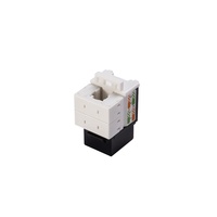Jack Keystone RJ45 Cat6 UTP Tanpa Pelindung dari Baja Anti Karat & Plastik untuk Pelat Dinding & Panel Patch