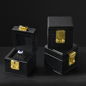 FANXI Jewellery <b>Box</b> Wholesale Square Jewelry Packaging <b>Box</b> Custom Logo <b>Gift</b> <b>Earring</b> Pendant Quality Microfiber Jewelry Packing - Product Image 6