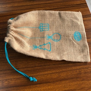 小抽绳礼品 Hessian 袋 - Product Image 4