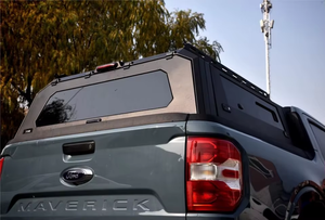 หลังคาแคมป์เปอร์แบบปรับแต่งได้พร้อมหน้าต่างบานเลื่อนด้านข้าง เหมาะสำหรับรถกระบะ <span class=keywords><strong>Ford</strong></span> Maverick Raptor <span class=keywords><strong>Ranger</strong></span> <span class=keywords><strong>Wildtrak</strong></span> F150 ขนาด 5.5 ฟุต - Product Image 4