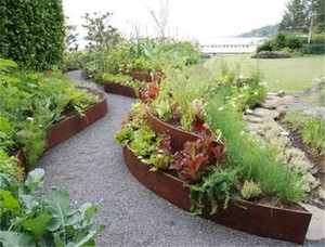100mm Flexible <strong>Corten</strong> <strong>Steel</strong> Raised Garden Border Bed Garden Edge Lawn Border Landscape Retaining Wall