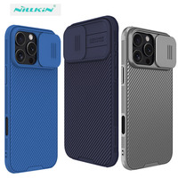 Coque de protection robuste antichoc NILLKIN avec cache coulissant pour objectif photo pour iPhone 18, 17, 16 Pro Max + Pro / 17 Air, 17, 16