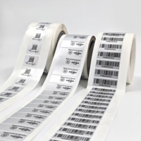 Autocollants personnalisés pour aliments pour animaux de compagnie, rouleau adhésif imperméable, design en relief pour emballages, étiquettes de bouteilles de parfum, numéros de série avec code QR