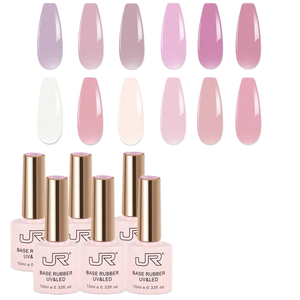 Gel à ongles transparent effet gelée couleur chair pour l'été, <span class=keywords><strong>semi</strong></span>-<span class=keywords><strong>permanent</strong></span>, à retirer par trempage, durcissement à la <span class=keywords><strong>lampe</strong></span> LED, <span class=keywords><strong>vernis</strong></span> brillant pour manucure DIY - Product Image 1