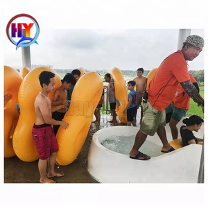 Flotador inflable doble y <span class=keywords><strong>Triple</strong></span> para correr en Río, tubo de alta resistencia para parque acuático, yate, flotante - Product Image 2