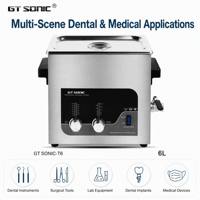 Nettoyeur à ultrasons intelligent électrique 40 kHz 300 W de nouvelle conception, 6,5 litres, fonction de dégazage, utilisation en garage, réservoir en acier inoxydable, minuterie numérique