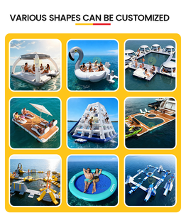 Fabricant d'îles flottantes gonflables, transats géants pour fêtes aquatiques, lits de soleil pour la plage, l'océan, le lac, l'été, personnalisables, B2B, divertissement - Product Image 2