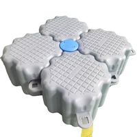 Plateforme flottante en HDPE à haute flottabilité, cube ponton, flotteur de bateau durable, marque Piston Botai, 500x500x400mm, protection UV