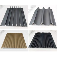 Revêtement mural moderne de luxe en alliage d'aluminium rainuré, panneaux décoratifs ventilés pour murs rideaux intérieurs et extérieurs, pour centres commerciaux