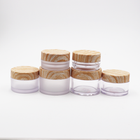 Set kemasan kosmetik bambu profesional kualitas tinggi botol bambu toples bambu
