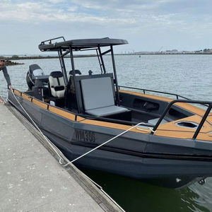 เรือตกปลาแบบมีคอนโซลกลาง ขนาด 24 ฟุต ตัวเรือทำจากอลูมิเนียม พร้อมเครื่องยนต์ - Product Image 1