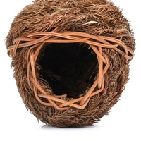 Nichoir à oiseaux tissé en matériau naturel