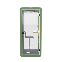 Cabine téléphonique insonorisée modulaire pour une personne, cabine de bureau mobile pour une personne, ISO/CE/ROSH
