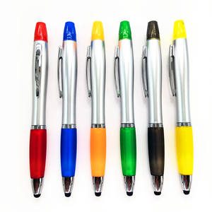 OEM логотип <span class=keywords><strong>2</strong></span> в 1 пластиковая шариковая ручка с маркером для рекламы - Product Image 4