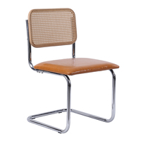 Chaise de restaurant en rotin pour salle à manger moderne nordique bon marché en gros pour l'extérieur chaise de table à manger pour salle à manger pour restaurant