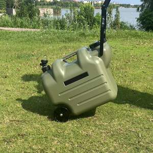 Cubo para Almacenamiento de Agua, Tanque de Agua Exterior de Gran Capacidad con Ruedas, Contenedor de Agua con Grifo para Camping - Product Image 4