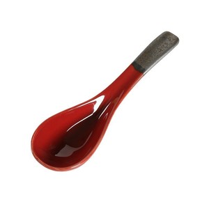 Cuchara de Sopa de Cerámica con Mango Esmaltado en Rojo para Uso en Restaurantes y Hoteles - Product Image 5