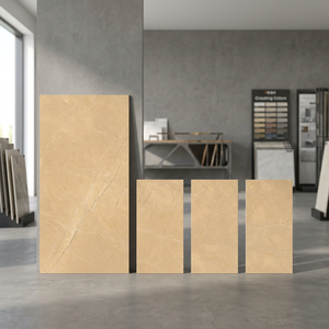 Azulejos de porcelana Alaska Europa con aspecto de piedra caliza rústica de 800x1600 mm, colección de lujo para pisos y paredes interiores. - Product Image 6