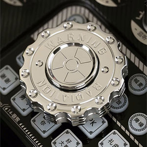 Fidget Spinner EDC pour adultes, outil anti-stress et anxiété, avec engrenages et avertissement de rayonnement, pour TDAH - Product Image 3