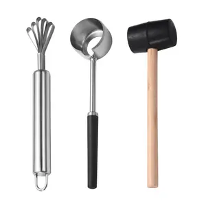 Hot Selling Food Grade Manual Stainless Steel Home Kitchen Tool Set Coconut Opener