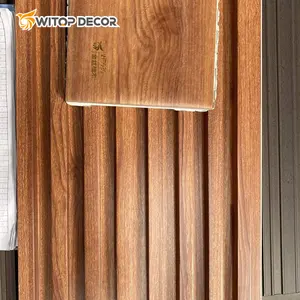 wooden cladding interior plastic composite fluted covering board wainscoting vinyl timber decorativo 3d wpc wall panel