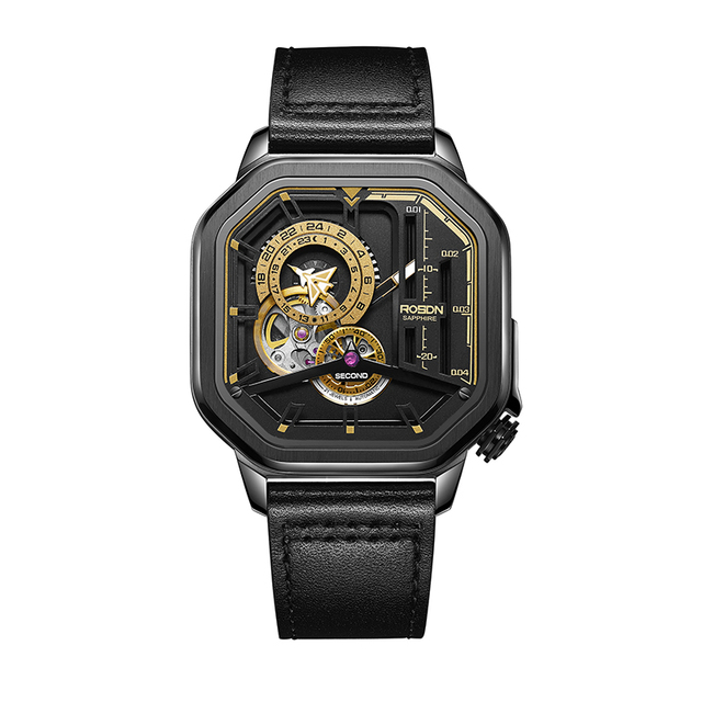 Mechanical Watch Movement From Japan Automatic Watches Wholesale Wrist Watch Mechanical Big Case Chronograph Man Wearing
