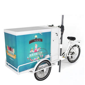 2025 mode crème vélo congélateur extérieur Tricycle électrique avec congélateur marche arriè<span class=keywords><strong>re</strong></span> crème glacée distributeur chariot avec évier - Product Image 2