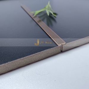 EX148 Décoration murale moderne en acier inoxydable 304, bande décorative en forme de I, bande décorative en forme de T, accessoire pour carreaux - Product Image 3