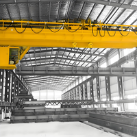 Grúa Puente de Doble Viga de Alta Resistencia Yuzhong, Motor Eléctrico, Movimiento de Fábrica, Capacidad de 20t, Cabina Automática