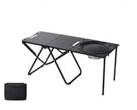 Table pliante tactique moderne réglable en hauteur, légère, en aluminium, robuste, portable, pour le camping et les activités de plein air
