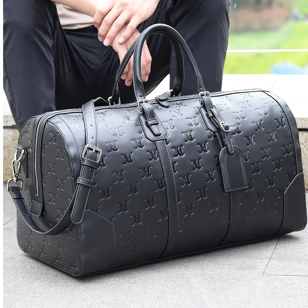 Großhandel Luxus hand gefertigte Geschäfts reise Reisetaschen benutzer definierte Leder wasserdichte Wochenend reise Reisetaschen für Männer