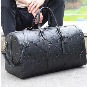 Wholesale Luxury Handmade Business Trip Duffel Bags Custom Leather Waterproof Weekend Travel Duffle Bags For Men