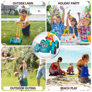 Toddlers Outdoor Wedder Cars Soap Rotating Bubble Machine <strong>Toy</strong> Hand Push Walker Artcreativity Automatic <strong>Lawn</strong> <strong>Mower</strong> Bubble Trolley - Product Image 5