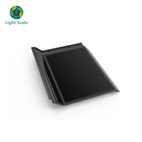 Tuiles solaires photovoltaïques DYW-TS01 Light Scale BIPV CdTe à double vitrage, panneau 35W haute efficacité, cellule 600x400mm, fil 1.5mm, pour toiture résidentielle