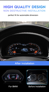 หน้าปัดดิจิตอล 12.3 นิ้ว สำหรับรถยนต์ BMW ซีรีส์ 3 4 รุ่น F30 F31 GT F34 F35 M4 F32 F33 F36 NBT EVO ปี 2013-2020 จอ LCD แสดงผลมาตรวัดความเร็ว - Product Image 6